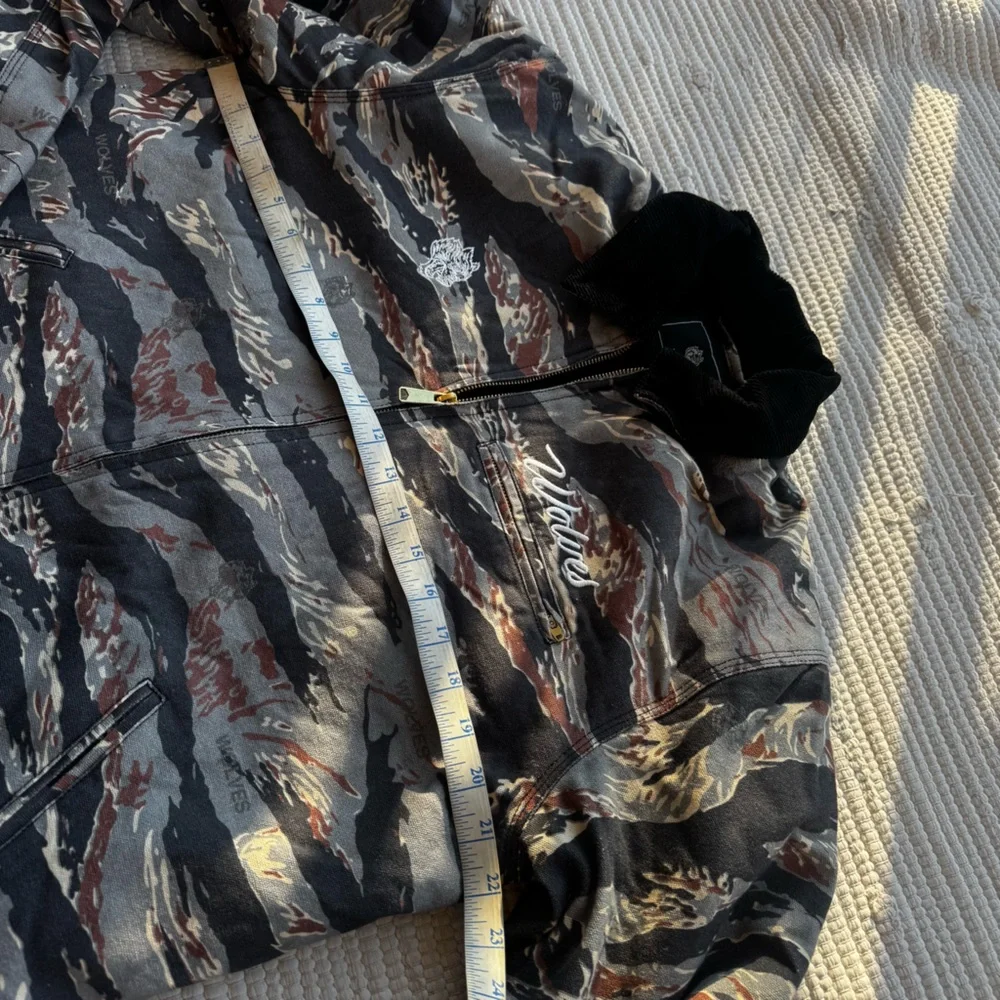Darc Sport “Hard Work” Zip Jacket – Coffee Tiger Wolf Camo – Size S